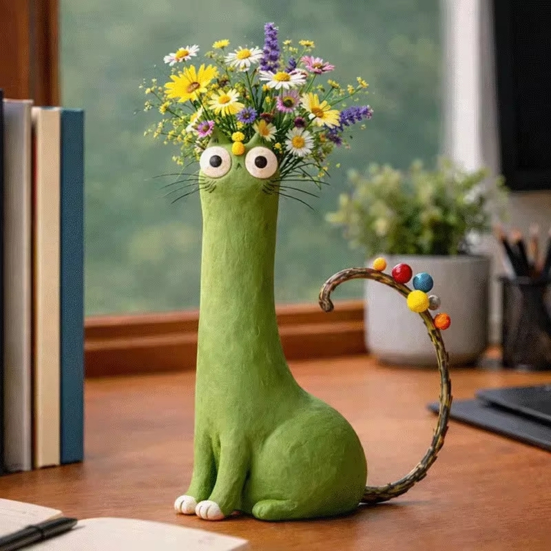 Cute Cat Shaped Flower Device  - đánh giá và giá Dried Flower Bulk