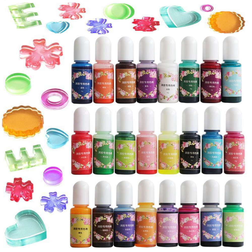 26 Colors 10ml Epoxy Resin Pig - đánh giá và giá Resin Pigment Set