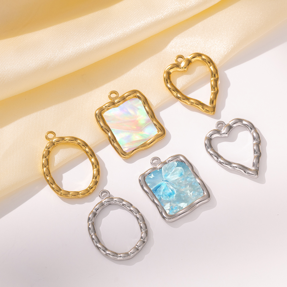 5pcs Stainless Steel Heart Rou - đánh giá và giá Resin Craft Supplies