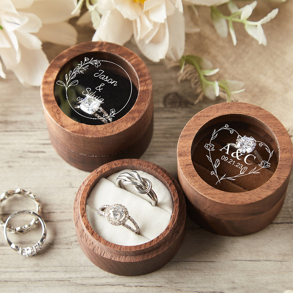 Personalized Wooden Wedding Ri - đánh giá và giá Wood Ring Blank
