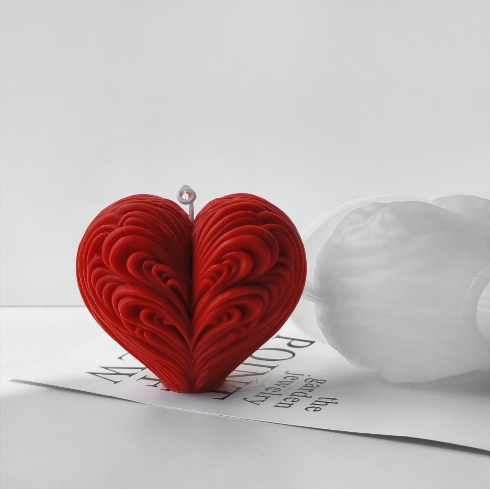Romantic Heart Silicone Candle - đánh giá và giá Resin Ocean Wave Mold