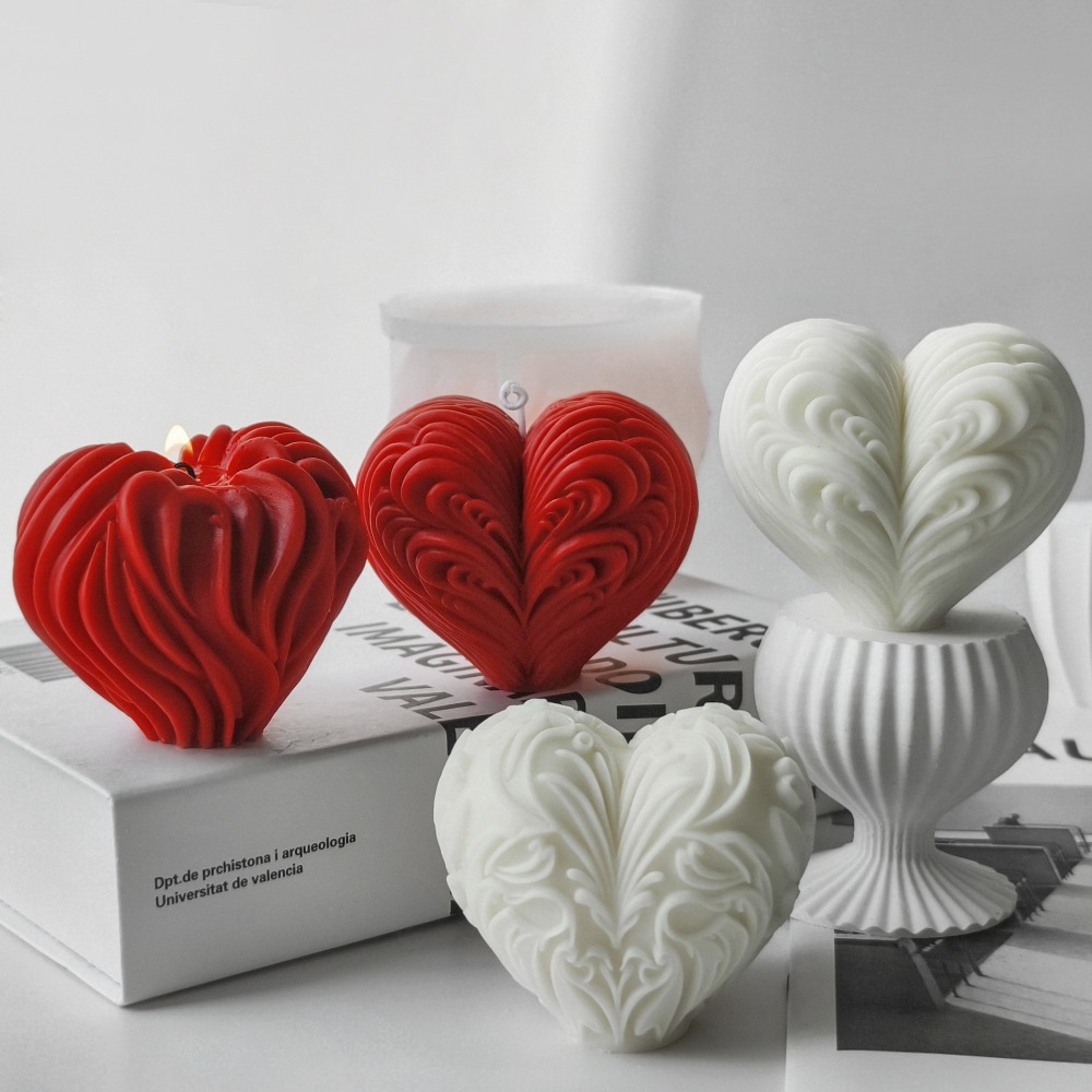 Romantic Heart Silicone Candle - đánh giá và giá Resin Ocean Wave Mold