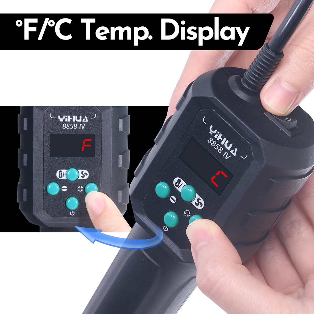 YIHUA Hot Air Gun Temperature  - đánh giá và giá Heat Gun Small