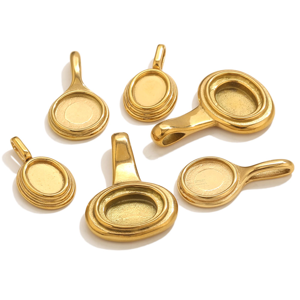5pcs Stainless Steel Round Ova - đánh giá và giá Resin Craft Material