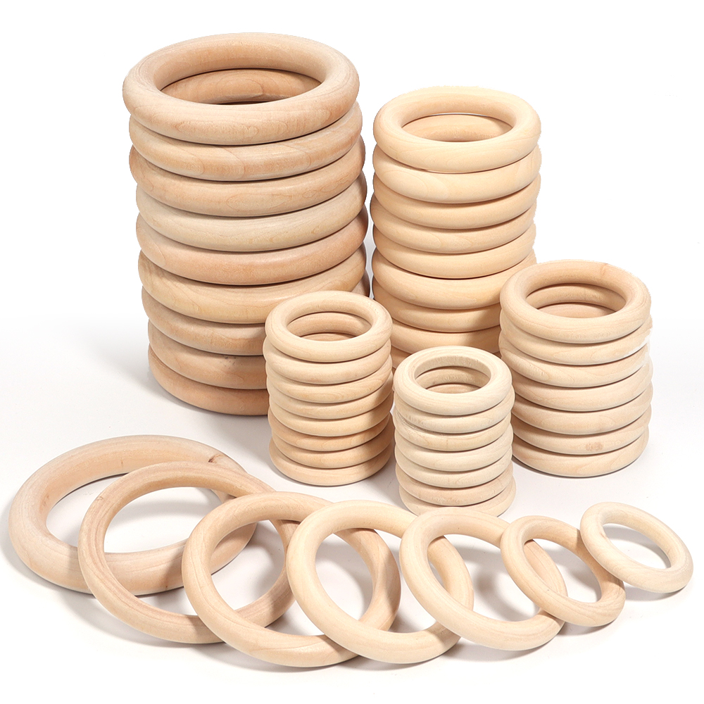 Unfinished Solid Wooden Rings  - đánh giá và giá Wood Ring Blank
