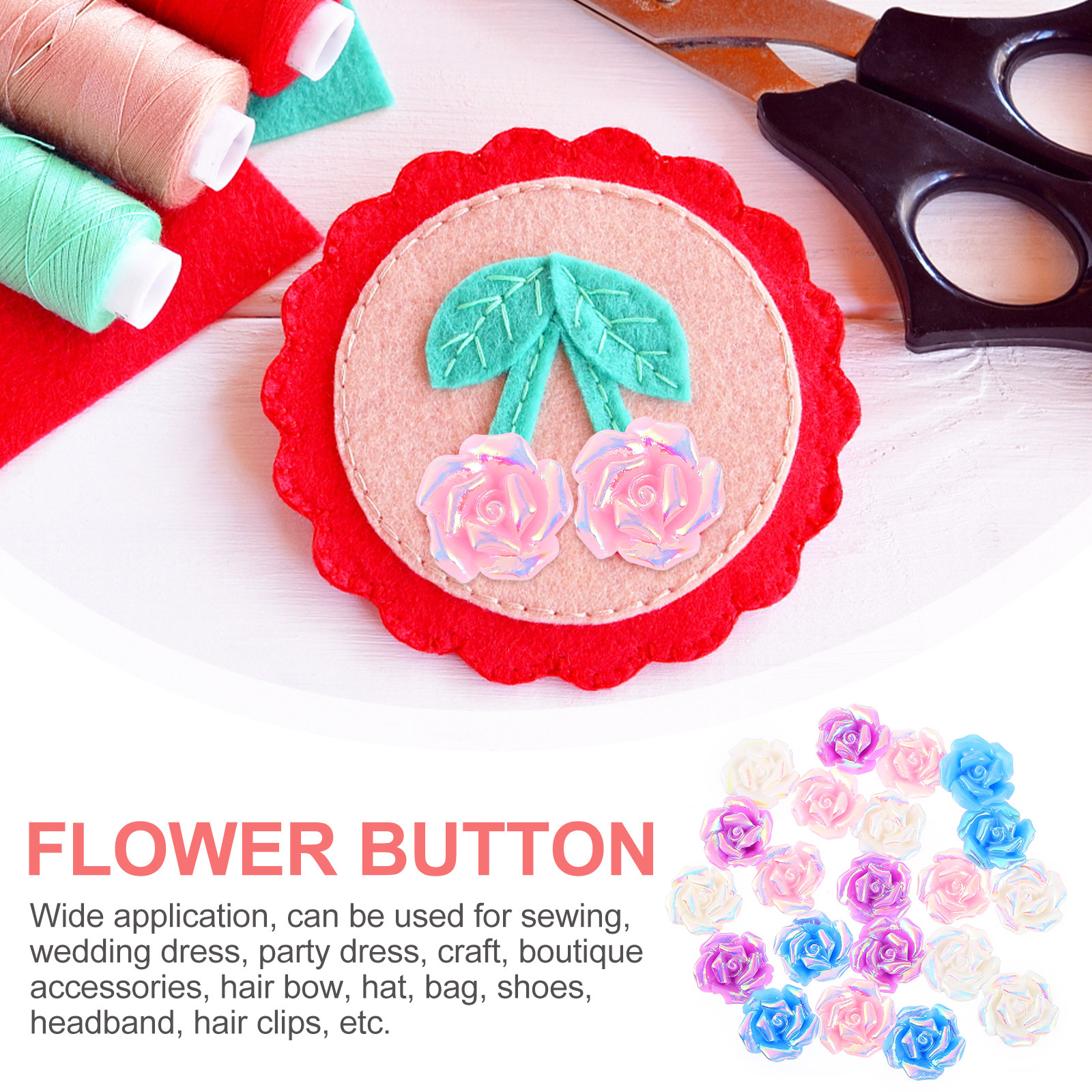 20Pcs Mini Resin Rose Flower A - đánh giá và giá Resin Craft Supplies