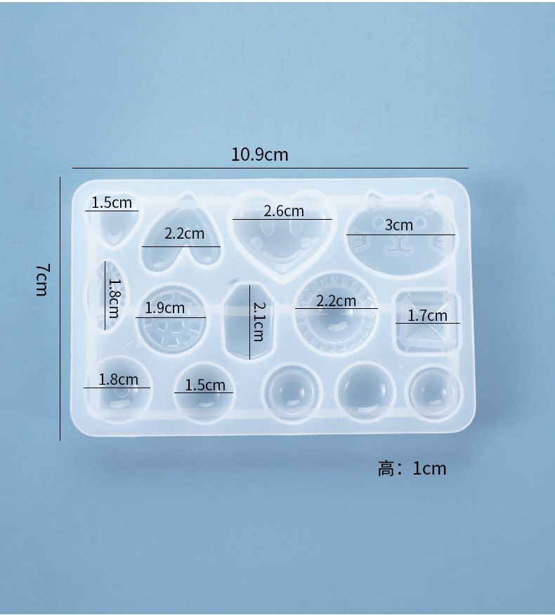 Irregular Geometric Love Heart - đánh giá và giá Flower Preservation Resin