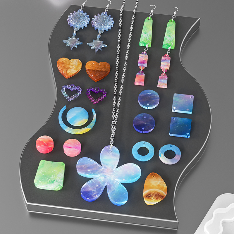 Irregular Geometric Love Heart - đánh giá và giá Flower Preservation Resin