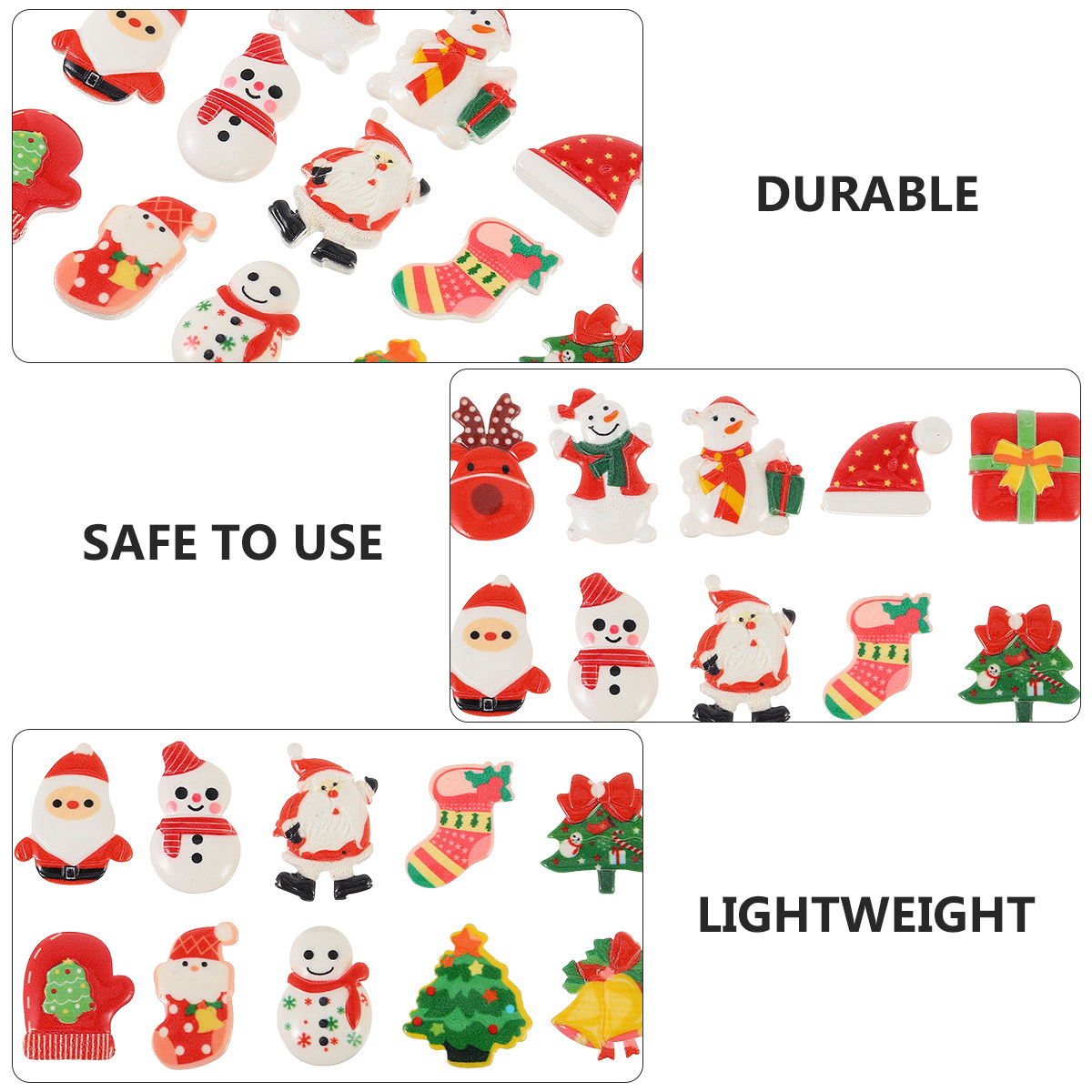 30Pcs Christmas Cartoon Resin  - đánh giá và giá Resin Craft Supplies