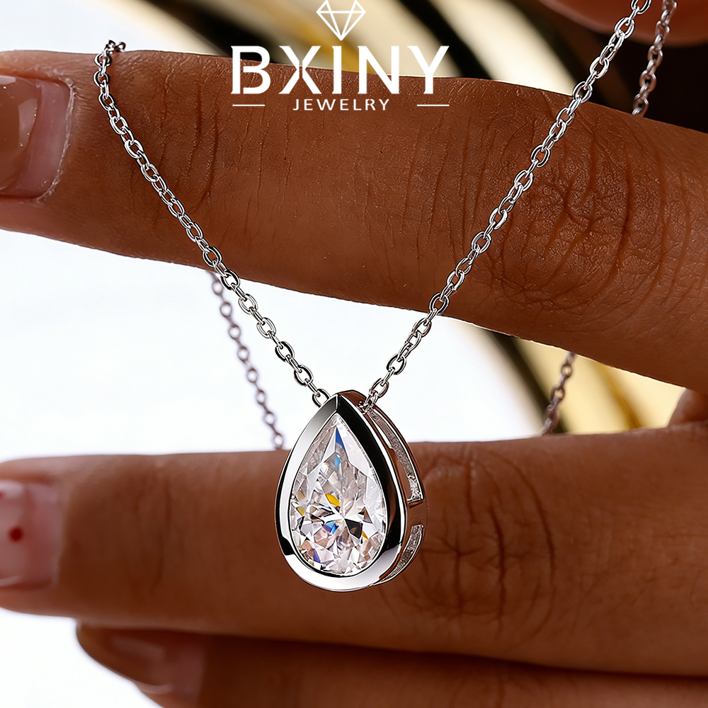 BXINY 4Carat Bezel Set WaterDr - đánh giá và giá Bezels Set Pendant