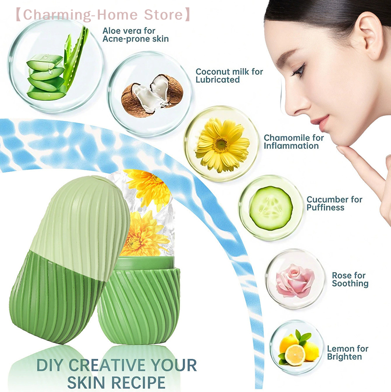 【M】One Silicone Ice Face Rolle - đánh giá và giá Silicone Mold Tray