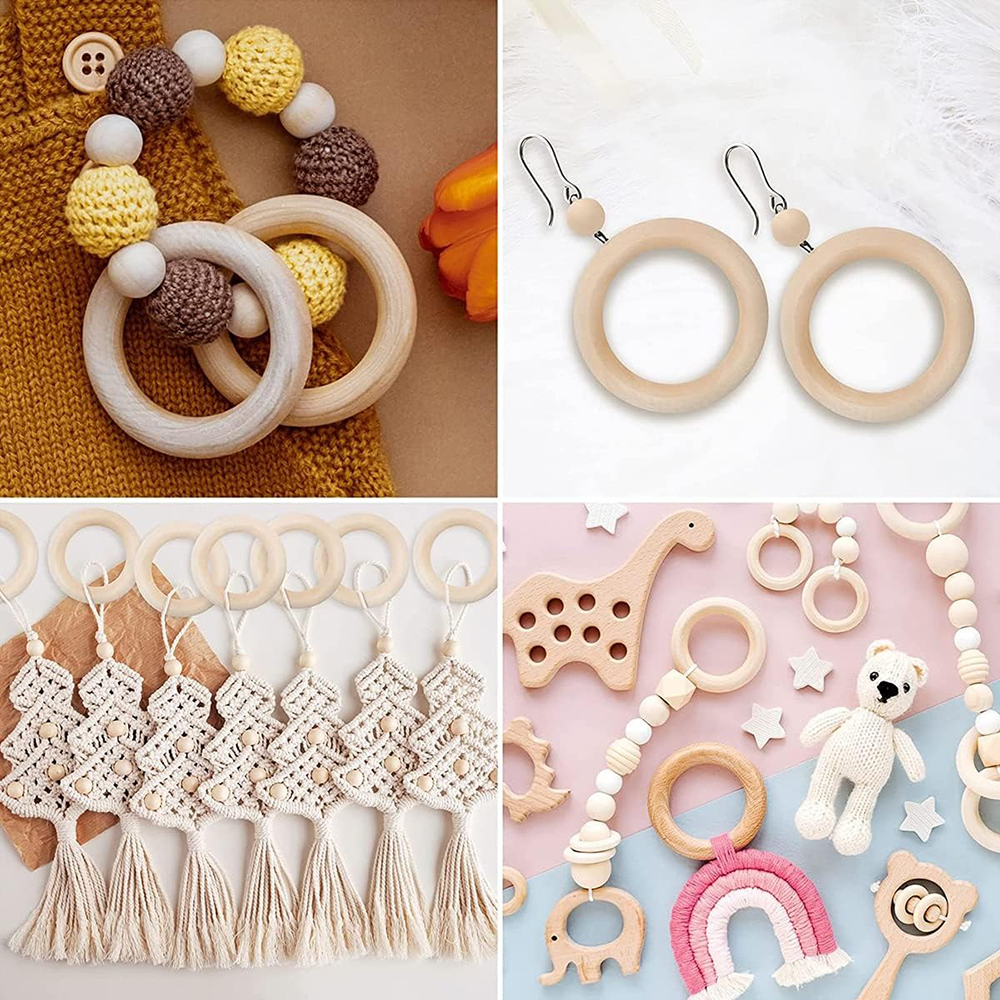 20PCS Wooden Rings for Craft 5 - đánh giá và giá Wood Ring Blank