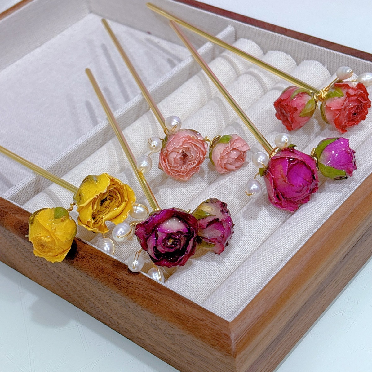 5pcs Drip Glue Roses Dried Flo - đánh giá và giá Dried Flower Bulk
