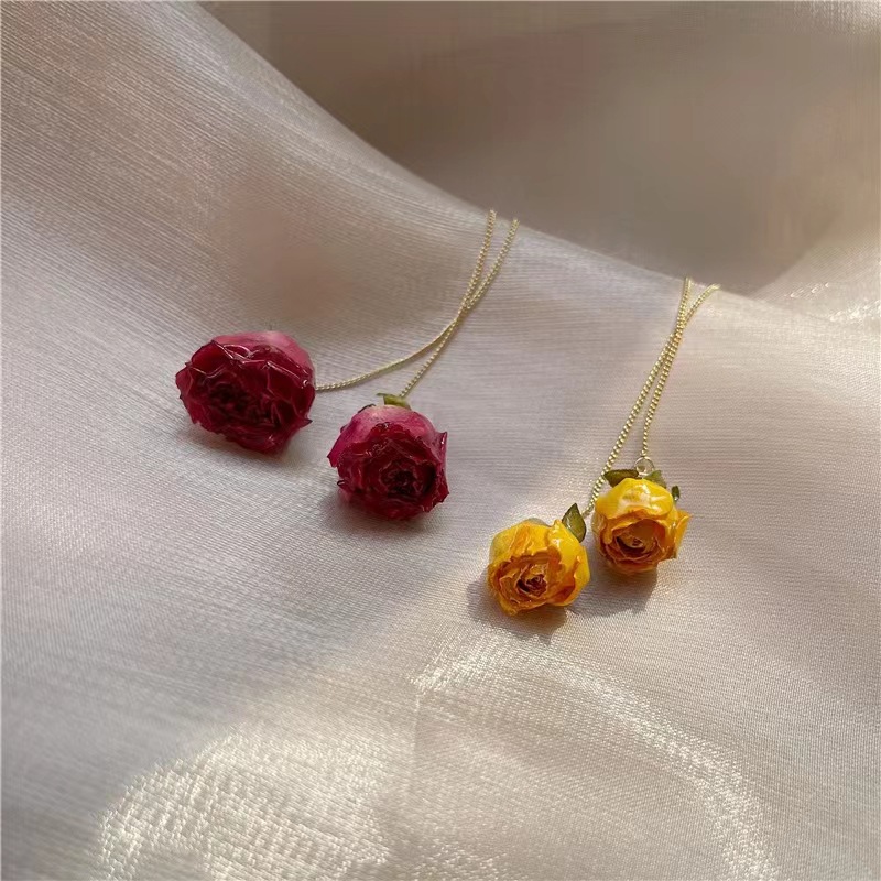 5pcs Drip Glue Roses Dried Flo - đánh giá và giá Dried Flower Bulk
