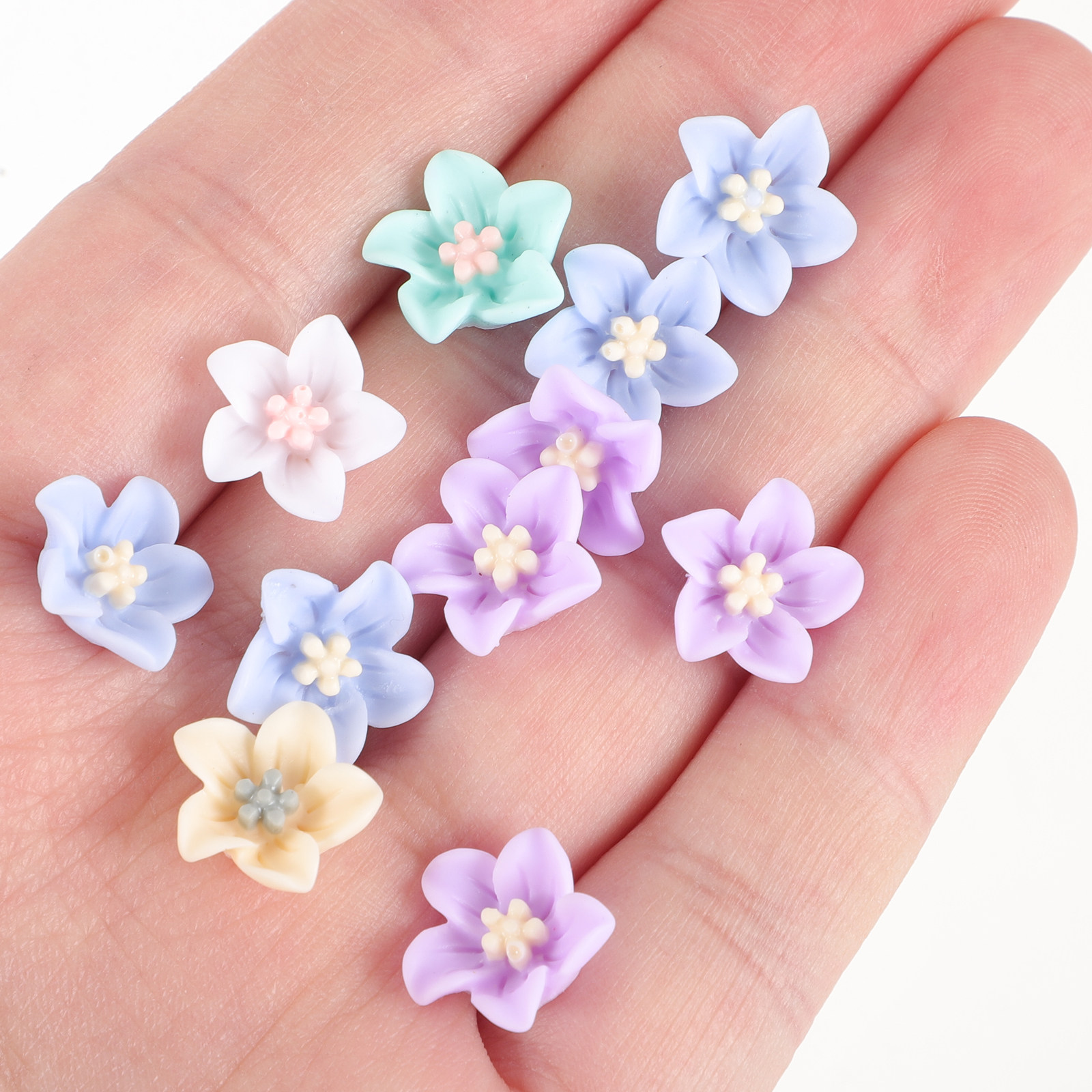 200Pcs Tiny Flower Resin Charm - đánh giá và giá Resin Craft Supplies