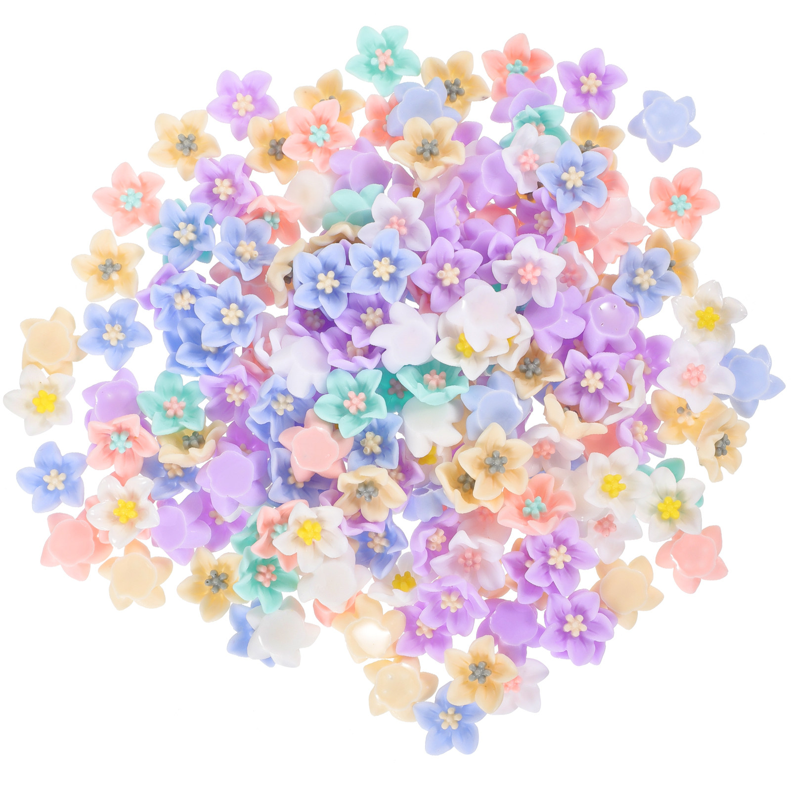 200Pcs Tiny Flower Resin Charm - đánh giá và giá Resin Craft Supplies