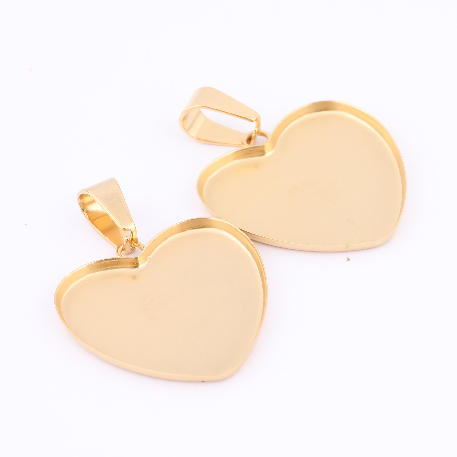 10pcs Stainless Steel Gold Pla - đánh giá và giá Bezels Set Pendant