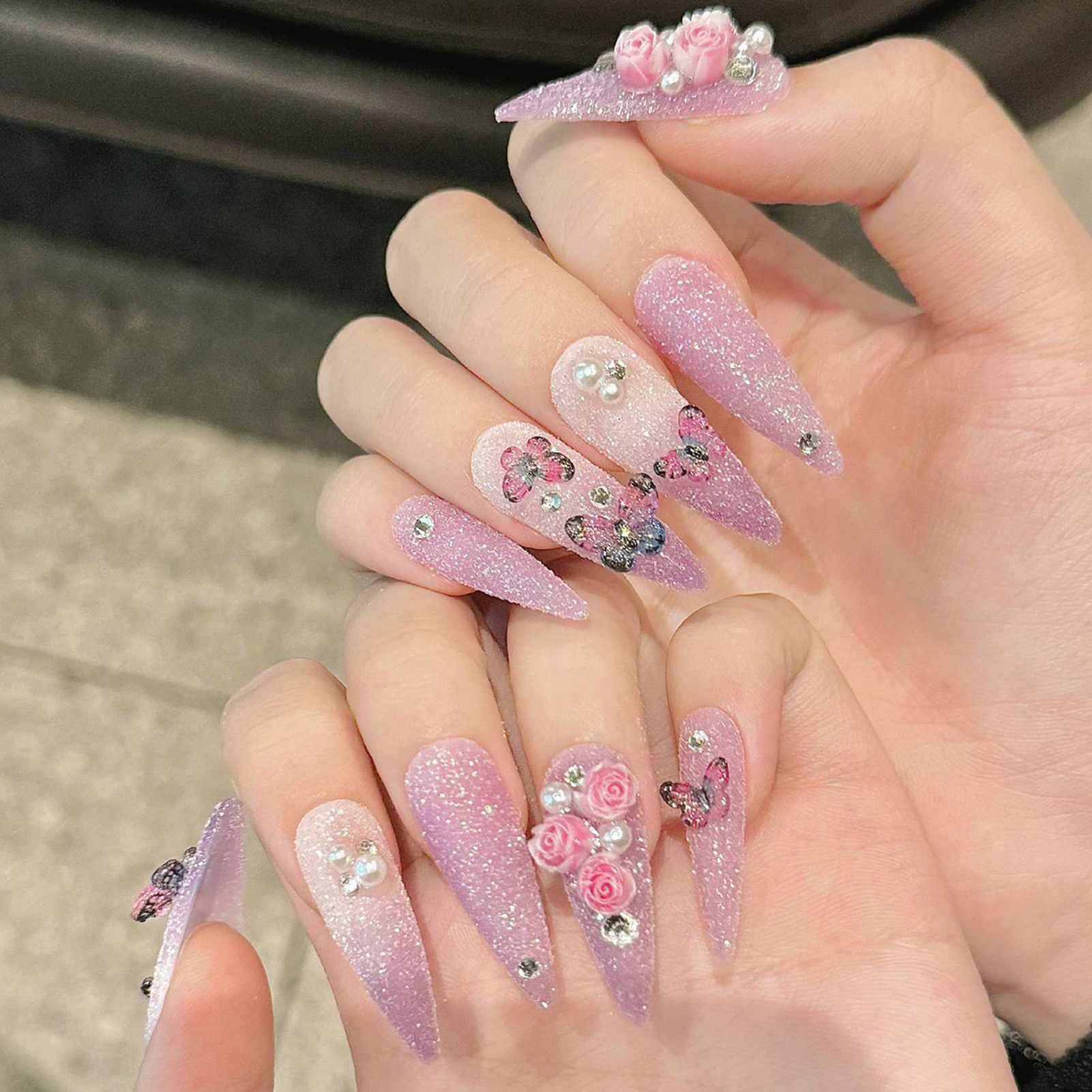 10pcs Long Stiletto Handmade F - đánh giá và giá Resin Craft Material