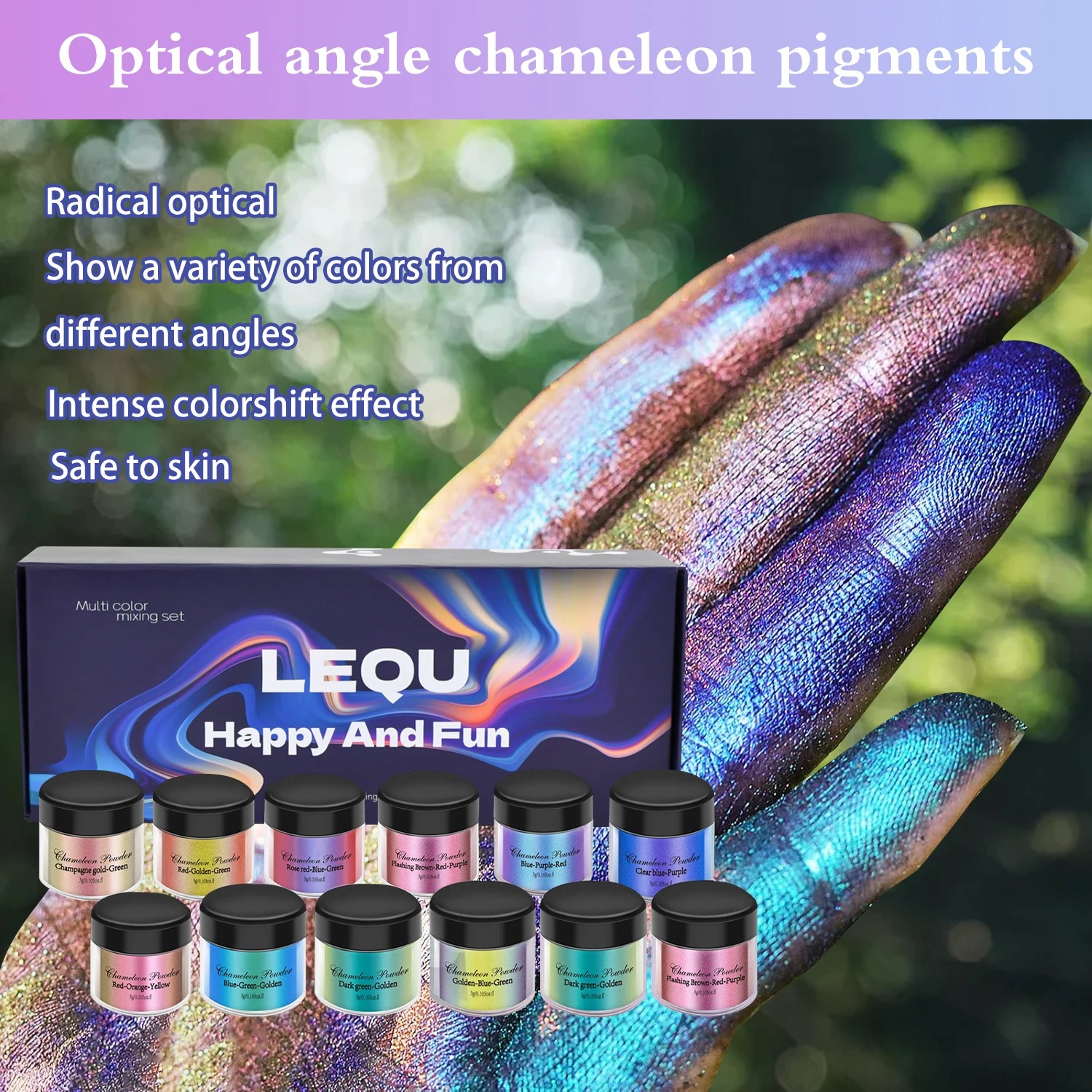 A set of chameleon pink nail c - đánh giá và giá Resin Pigment Set