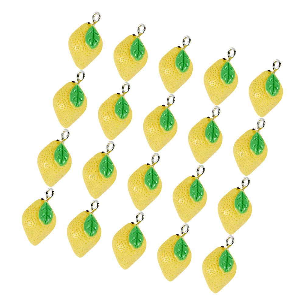20Pcs Resin Lemon Charms Fruit - đánh giá và giá Crafting Resin