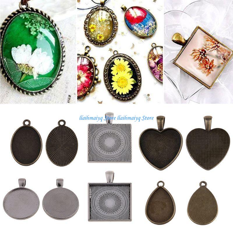 573B 60Pcs Round Pendant Blank - đánh giá và giá Bezels Set Pendant