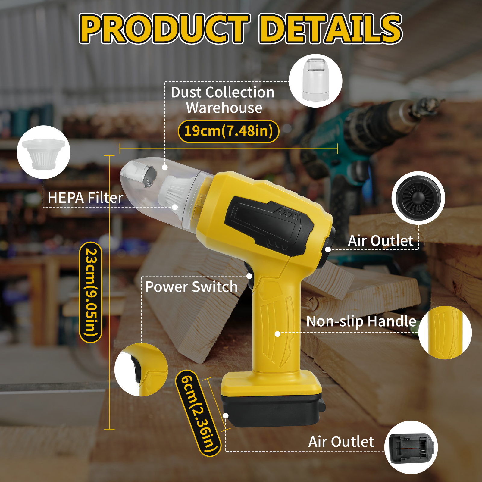Handheld Car Vacuum Cleaner 2- - đánh giá và giá Vacuum Chamber Small