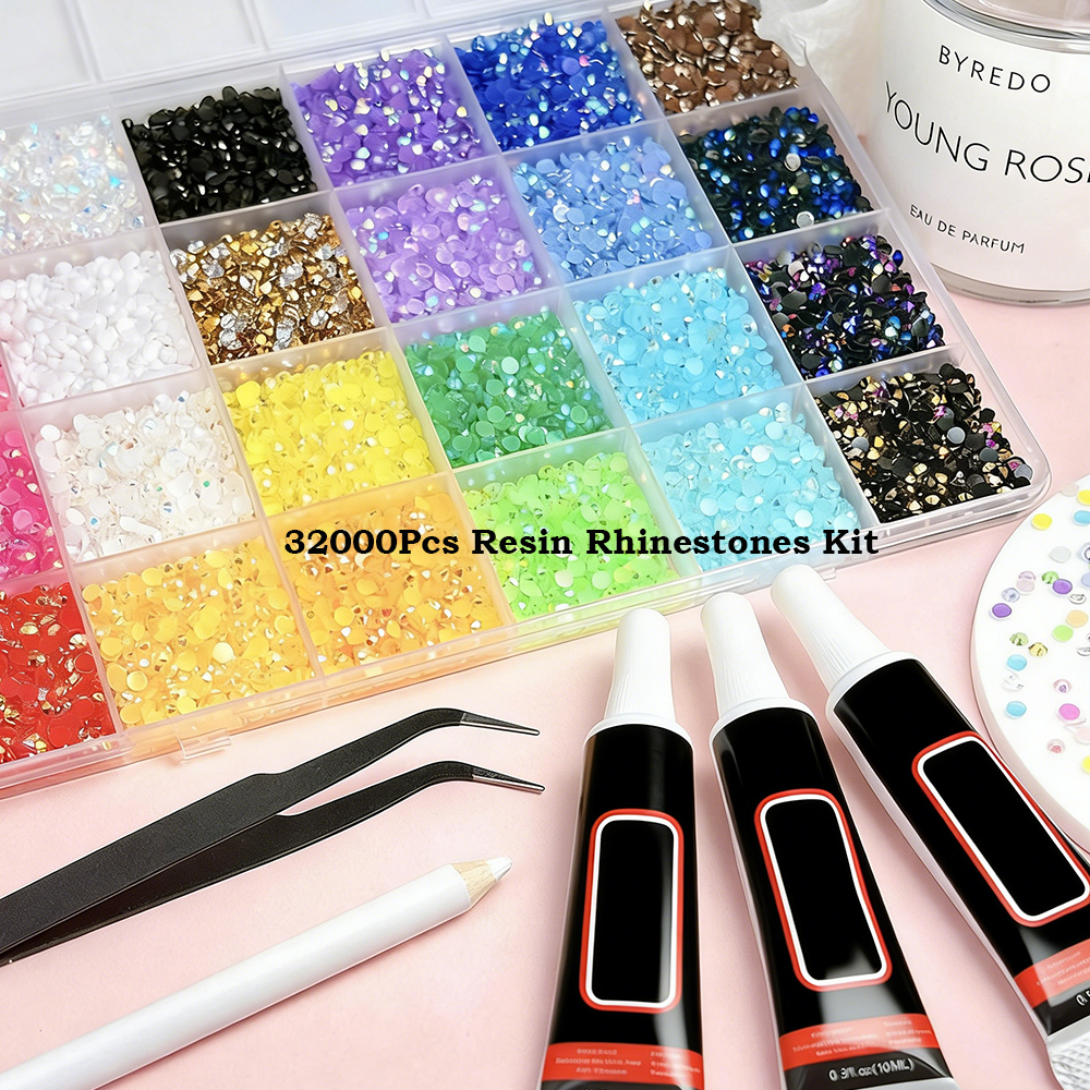 32000Pcs Resin Rhinestones Bed - đánh giá và giá Crafting Resin