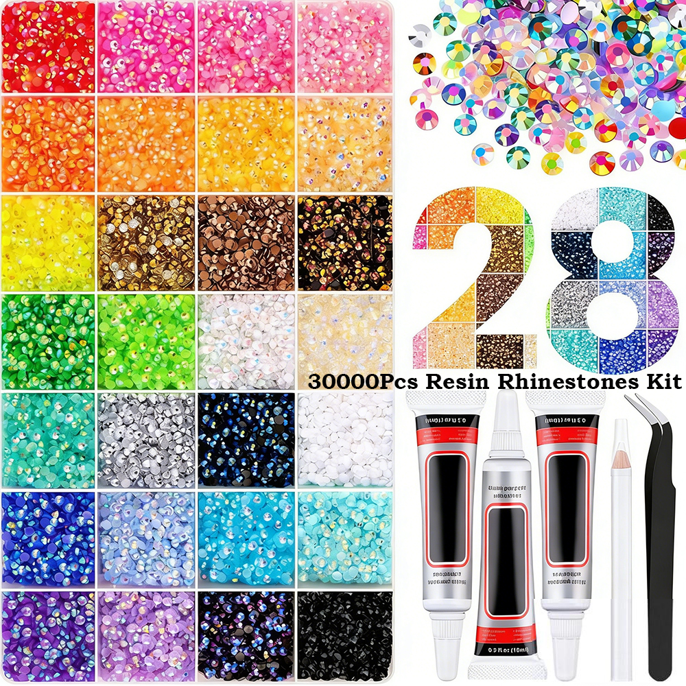 32000Pcs Resin Rhinestones Bed - đánh giá và giá Crafting Resin