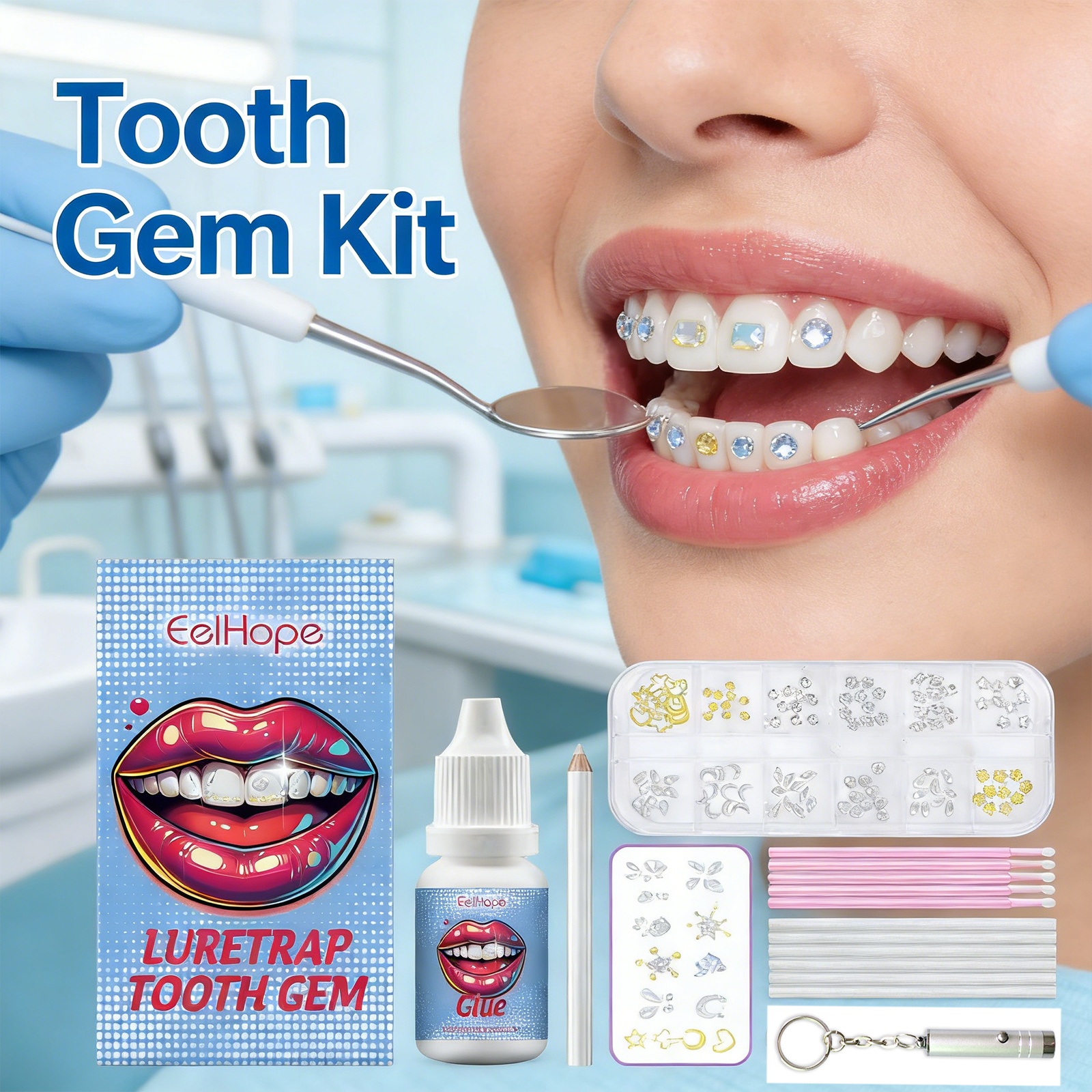 Tooth Gems Sparkling Teeth Jew - đánh giá và giá Resin Jewelry Kit