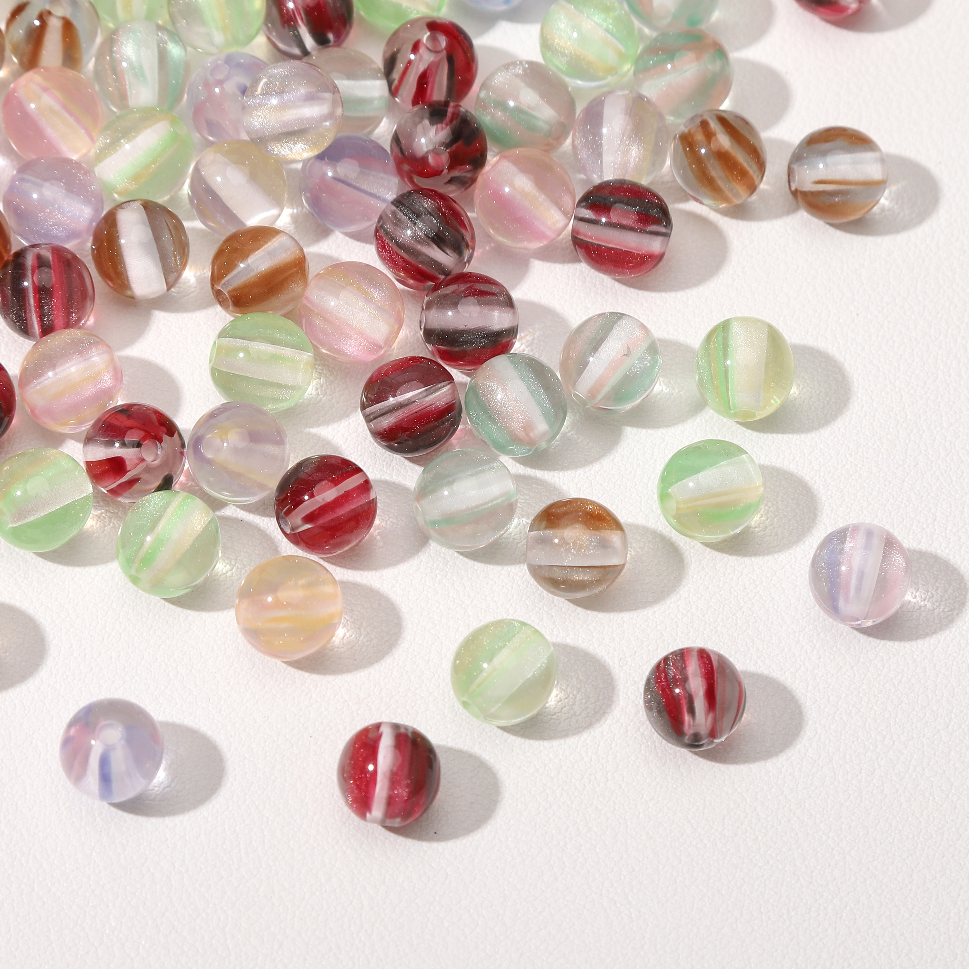 8mm 100Pcs Colorful Round Resi - đánh giá và giá Resin Craft Material