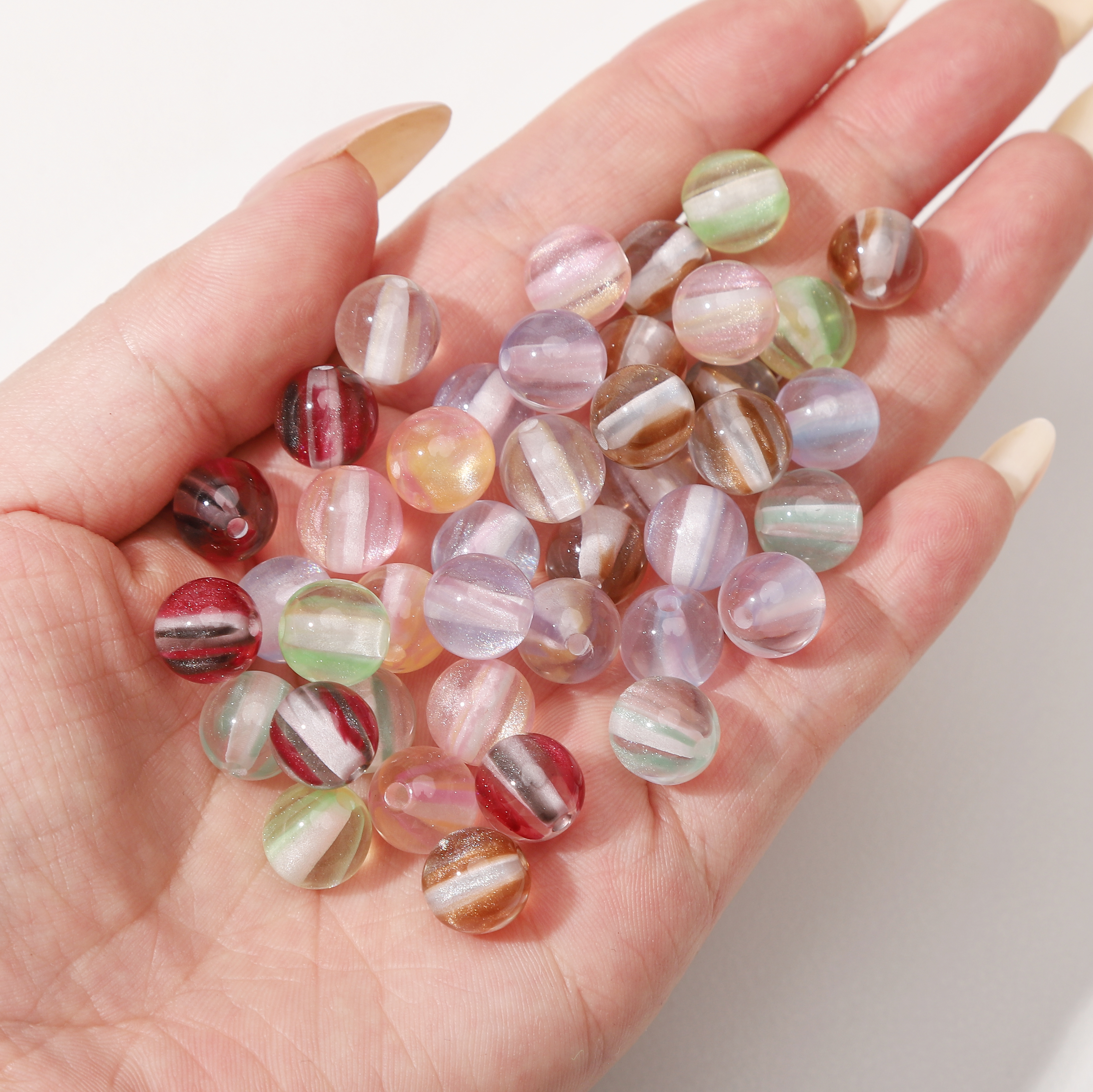 8mm 100Pcs Colorful Round Resi - đánh giá và giá Resin Craft Material