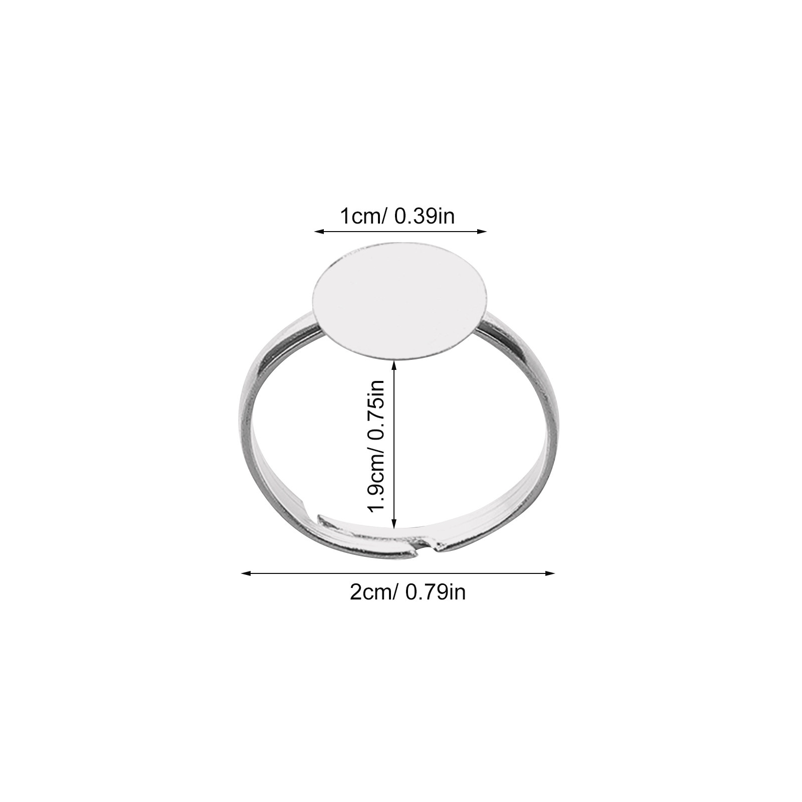 20Pcs Adjustable Blank Ring Fi - đánh giá và giá Crafting Resin