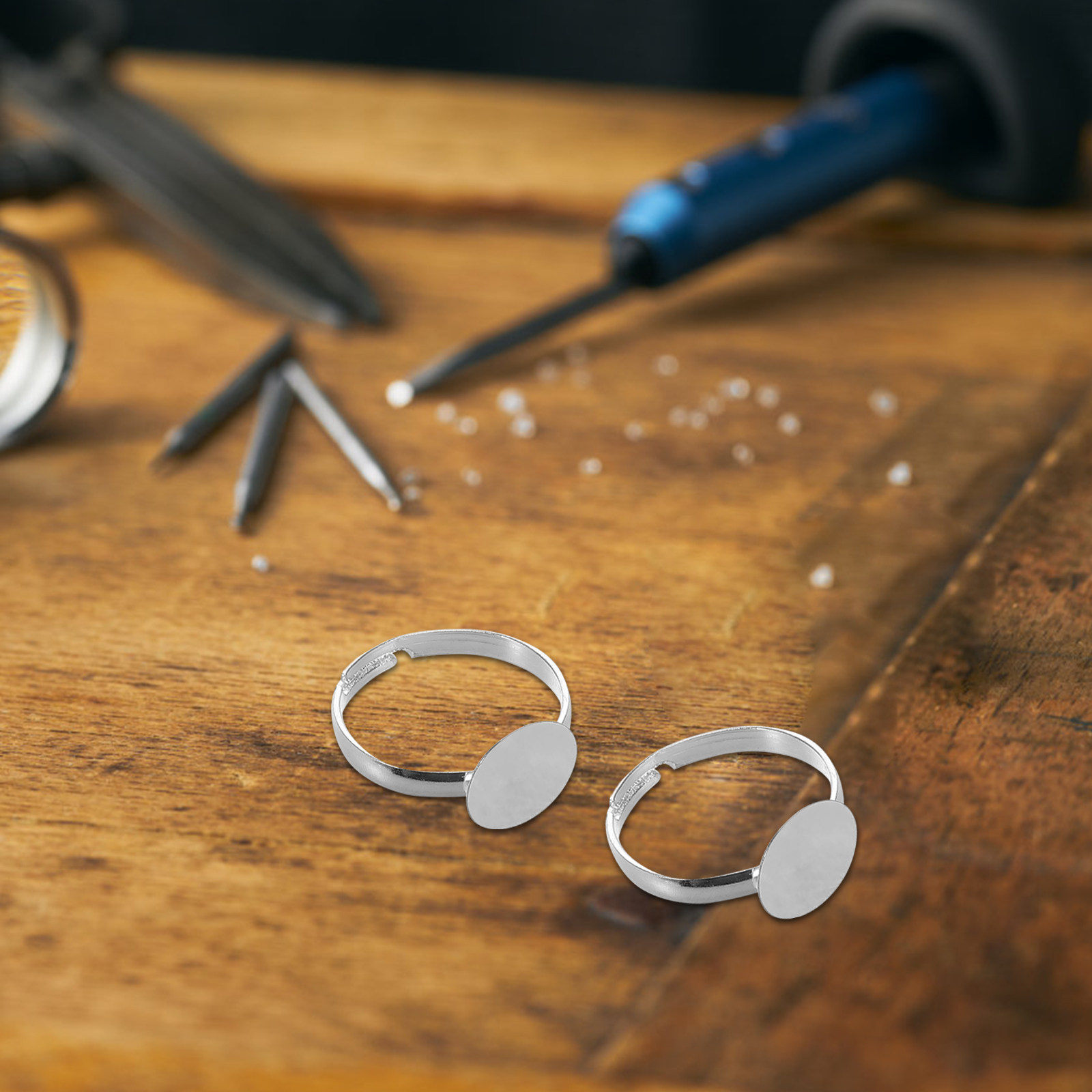 20Pcs Adjustable Blank Ring Fi - đánh giá và giá Crafting Resin