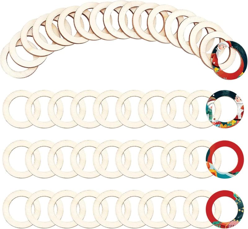 100 Pcs 30mm Natural Wood Ring - đánh giá và giá Wood Ring Blank