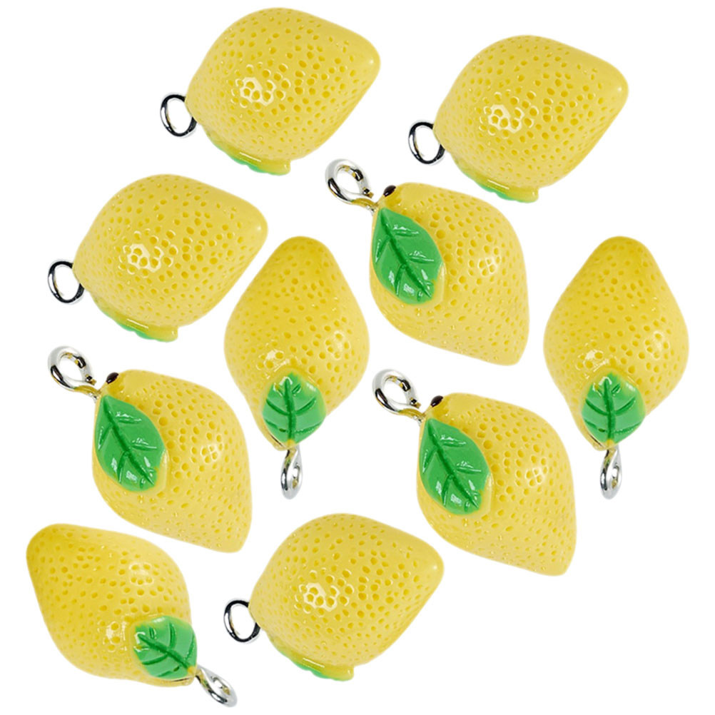 10Pcs Mini Lemon Charms Resin  - đánh giá và giá Crafting Resin