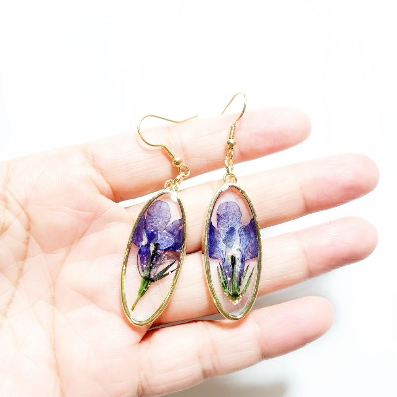 Dried Flower Earrings Heart Re - đánh giá và giá Dried Flower Bulk